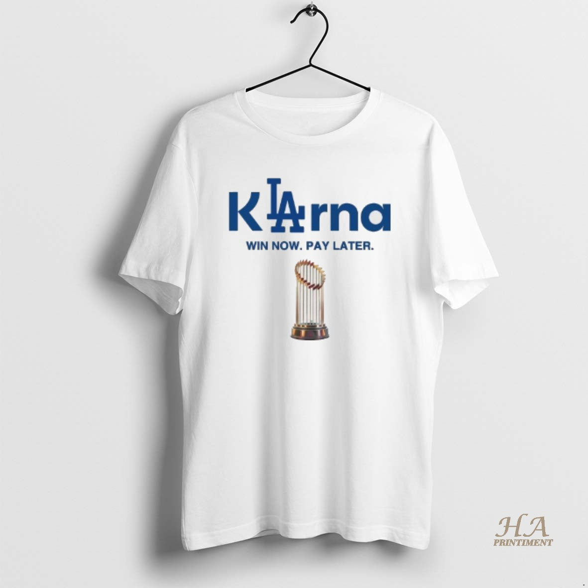 Official Los Angeles Dodgers Klarna Win Now Pay Later Ws Trophy T-Shirts, Hoodie, Sweatshirt | InkNestWear.com
