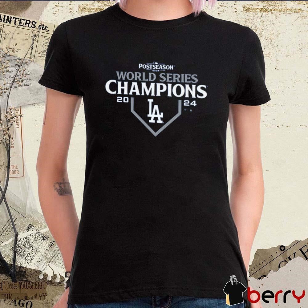 Los Angeles Dodgers MLB 2024 World Series Champions Logo Postseason t-shirt