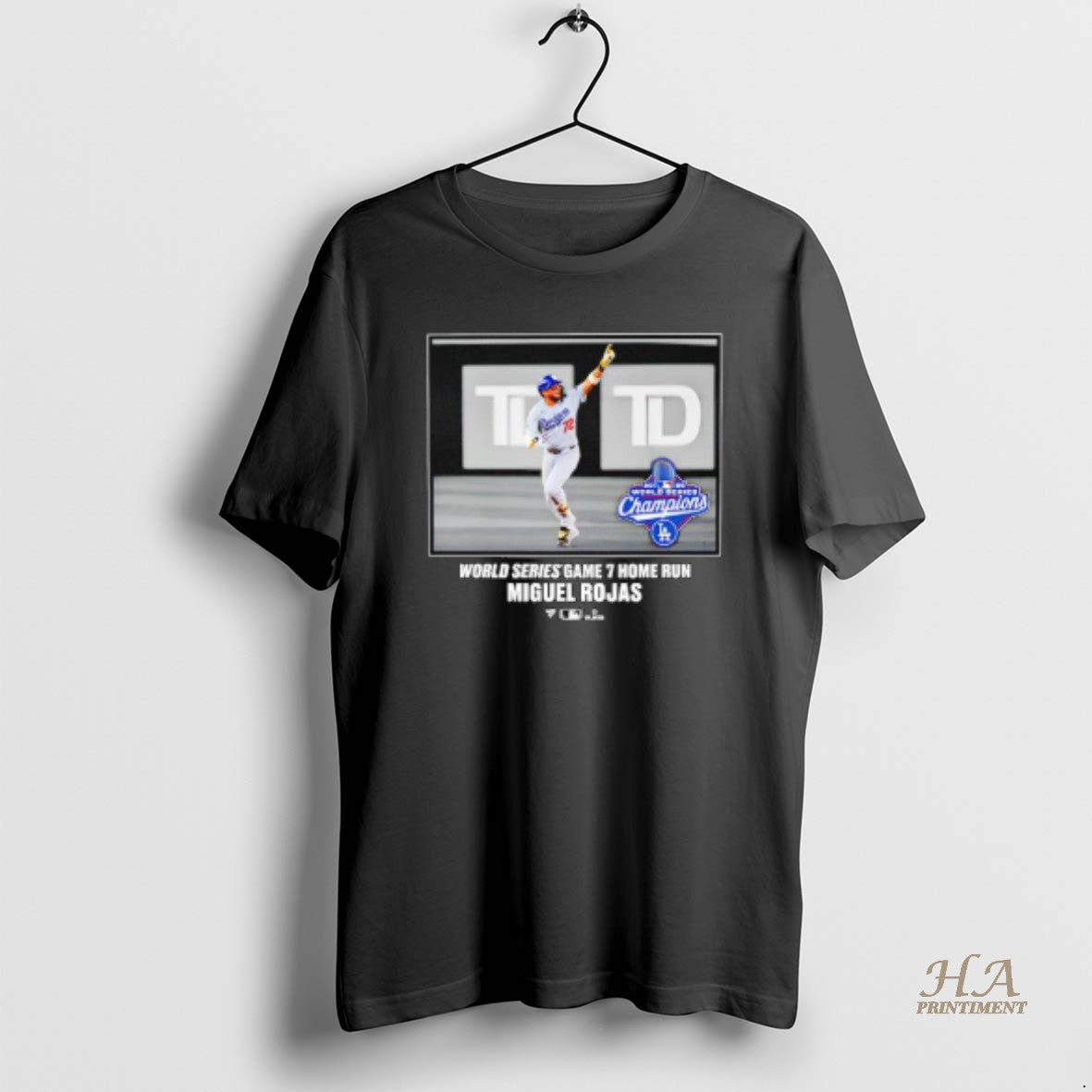 Official Los Angeles Dodgers Miguel Rojas 2025 World Series Game 7 Home Run Champions Moment T-Shirts, Hoodie, Sweatshirt