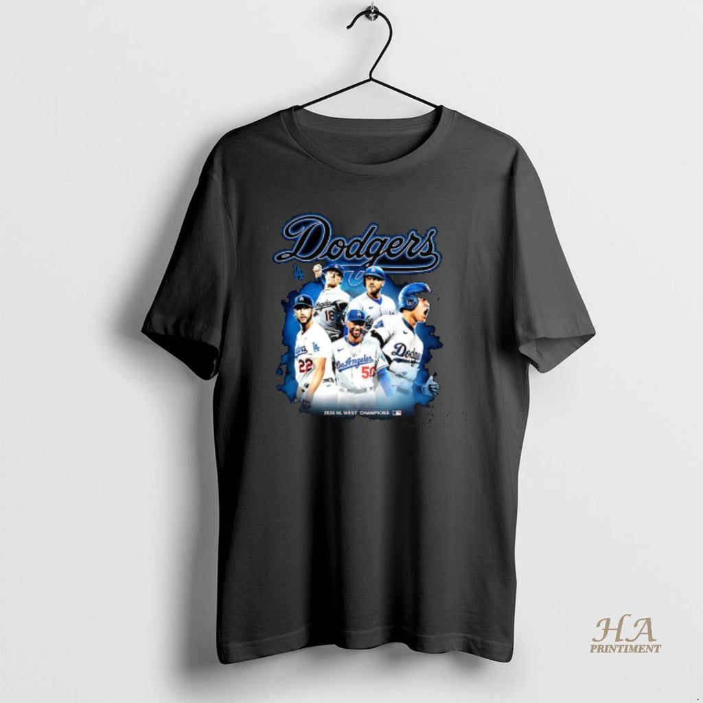 Official Los Angeles Dodgers Nl West Champions 2025 Player Collage T-Shirts, Hoodie, Sweatshirt | InkNestWear.com