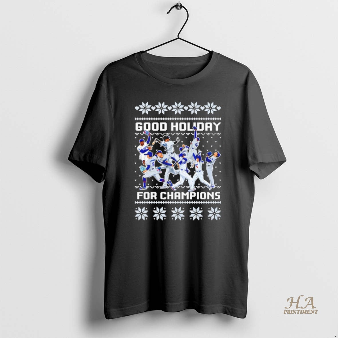 Official Los Angeles Dodgers Players Good Holiday For Champions Christmas 2025 T-Shirts, Hoodie, Sweatshirt | InkNestWear.com