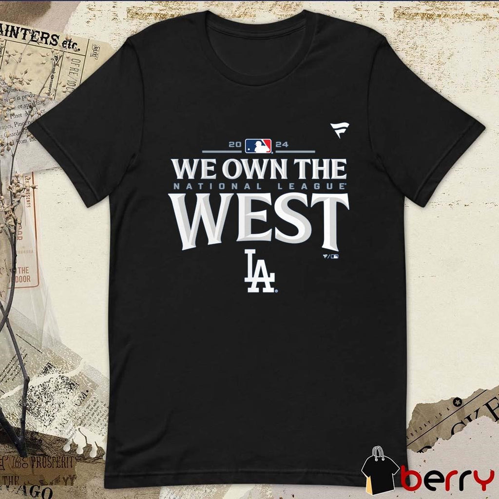 Los Angeles Dodgers Royal 2024 National League West Division Champions Locker Room t-shirt