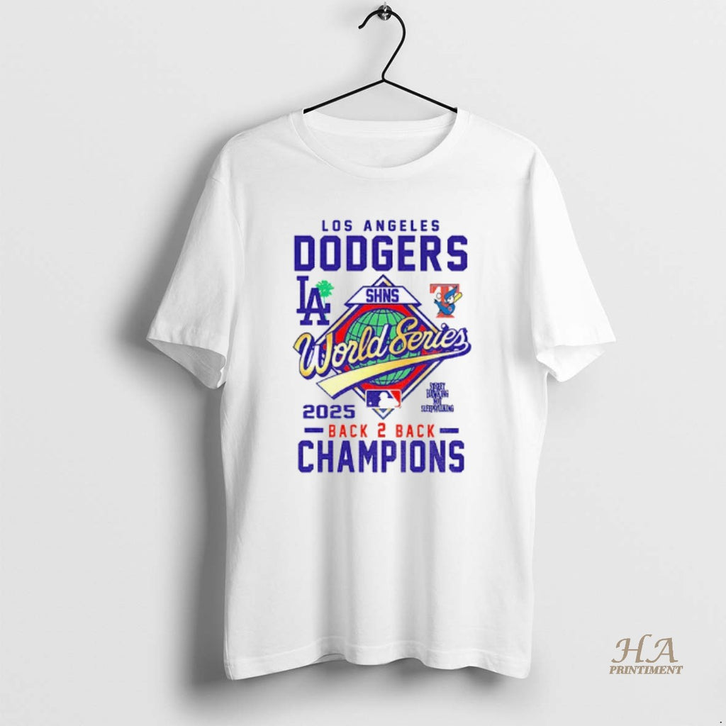 Official Los Angeles Dodgers Shns World Series Mlb Back 2 Back Champions Logo T-Shirts, Hoodie, Sweatshirt | InkNestWear.com