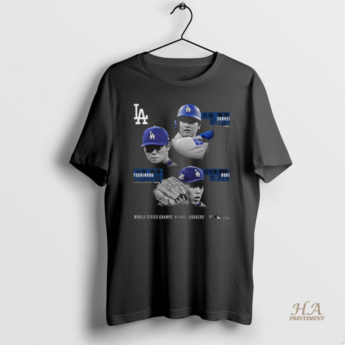 Official Los Angeles Dodgers Shohei Ohtani Yoshinobu Yamamoto And Roki Sasaki Black 2025 World Series T-Shirts, Hoodie,...