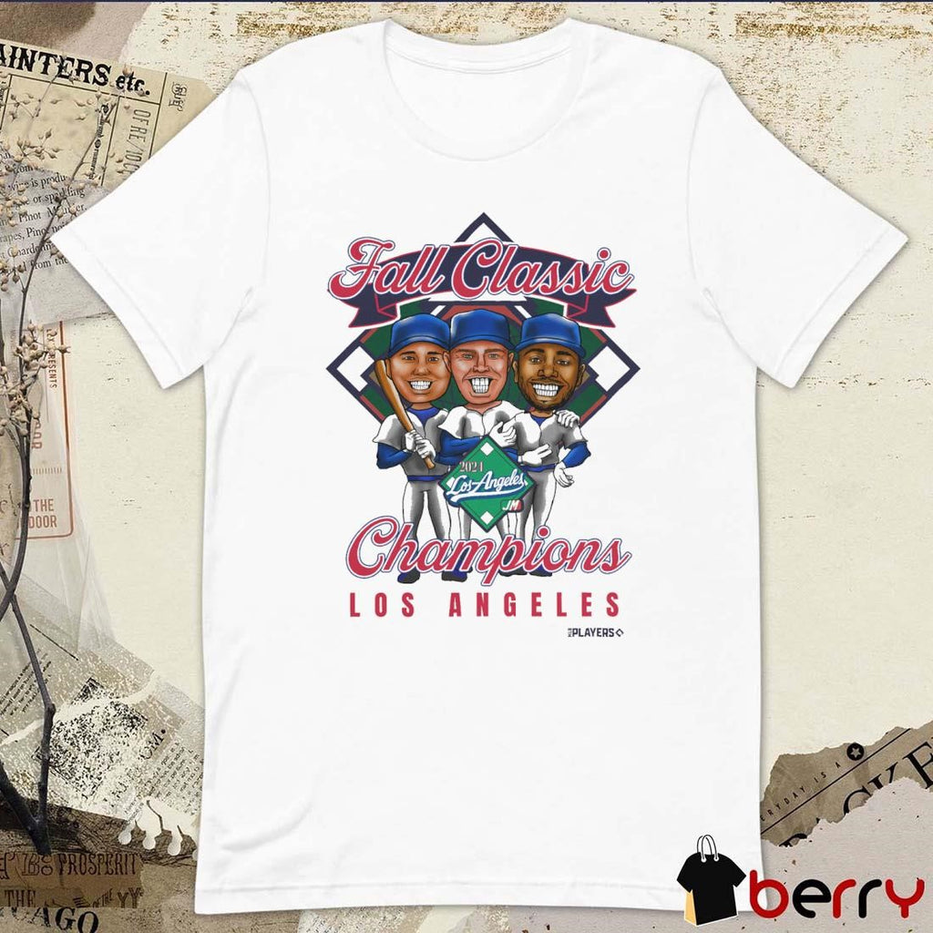 Los Angeles Dodgers Throwback Fall Classic Champions 2024 MLB Players Caricatures t-shirt