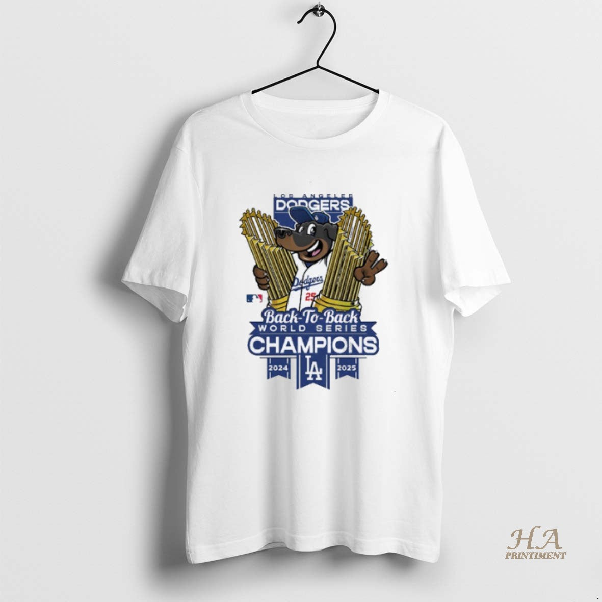 Official Los Angeles Dodgers Winner Mlb Back To Back Mascot Trophy Cup Hug World Series T-Shirts, Hoodie, Sweatshirt