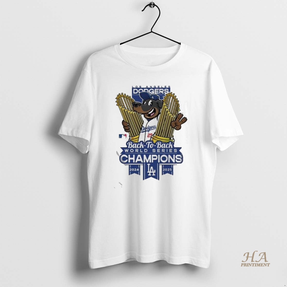 Official Los Angeles Dodgers Winner World Series Champions 2025 Back To Back Mascot Trophy Cup T-Shirts, Hoodie, Sweatshirt