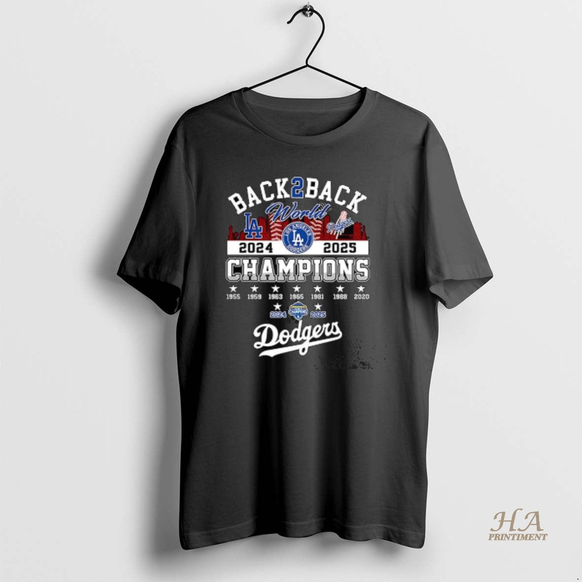 Official Los Angeles Dodgers World Series Champions Back To Back 2024 2025 Skyline T-Shirts, Hoodie, Sweatshirt