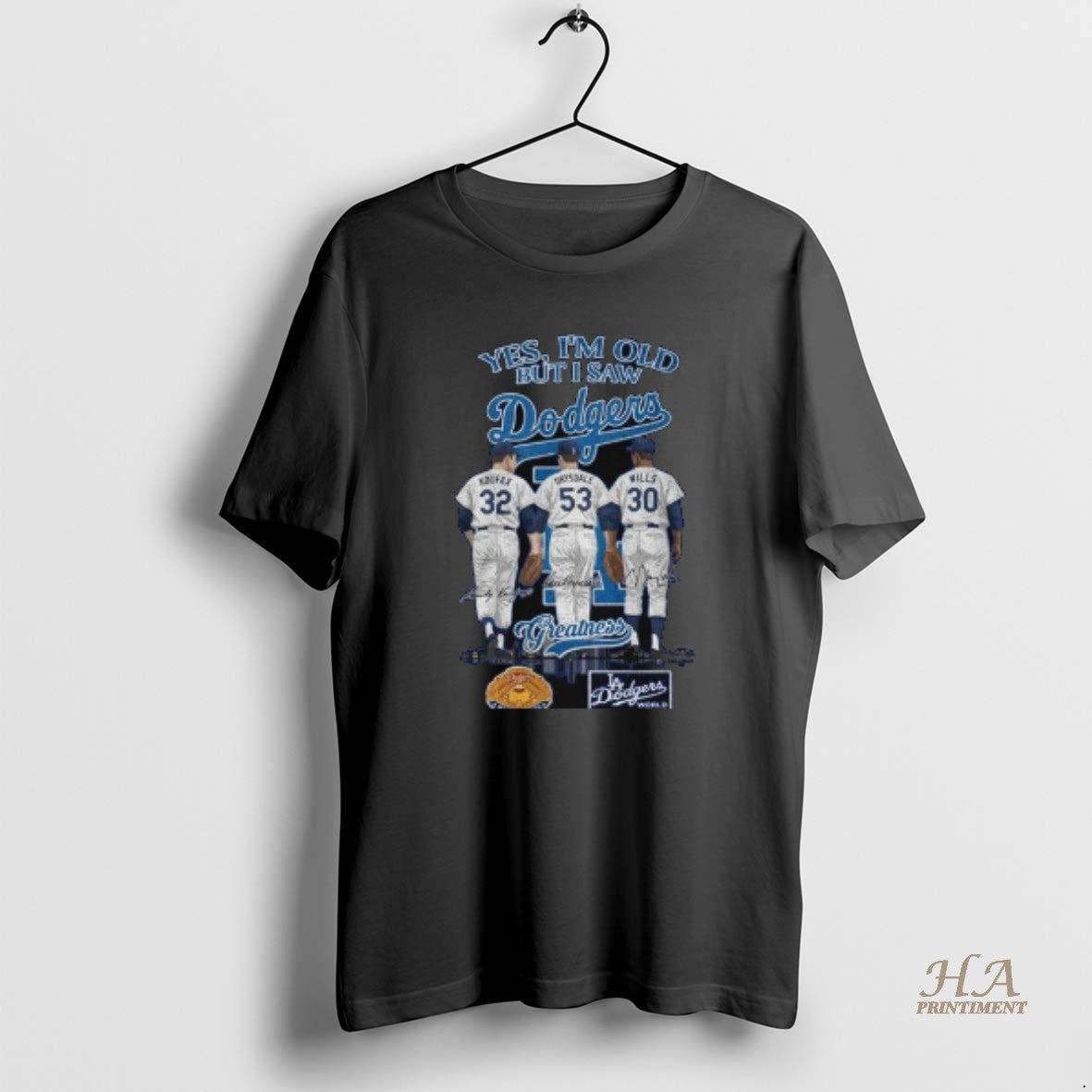 Official Los Angeles Dodgers Yes Im Old But I Saw Dodgers Greatness Team 2025 Signatures T-Shirts, Hoodie, Sweatshirt