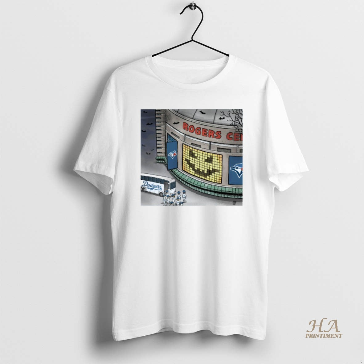 Official Los Angeles Dodgers At Rogers Center Toronto Blue Jays Game 6 Halloween Mens White T-Shirts, Hoodie, Sweatshirt
