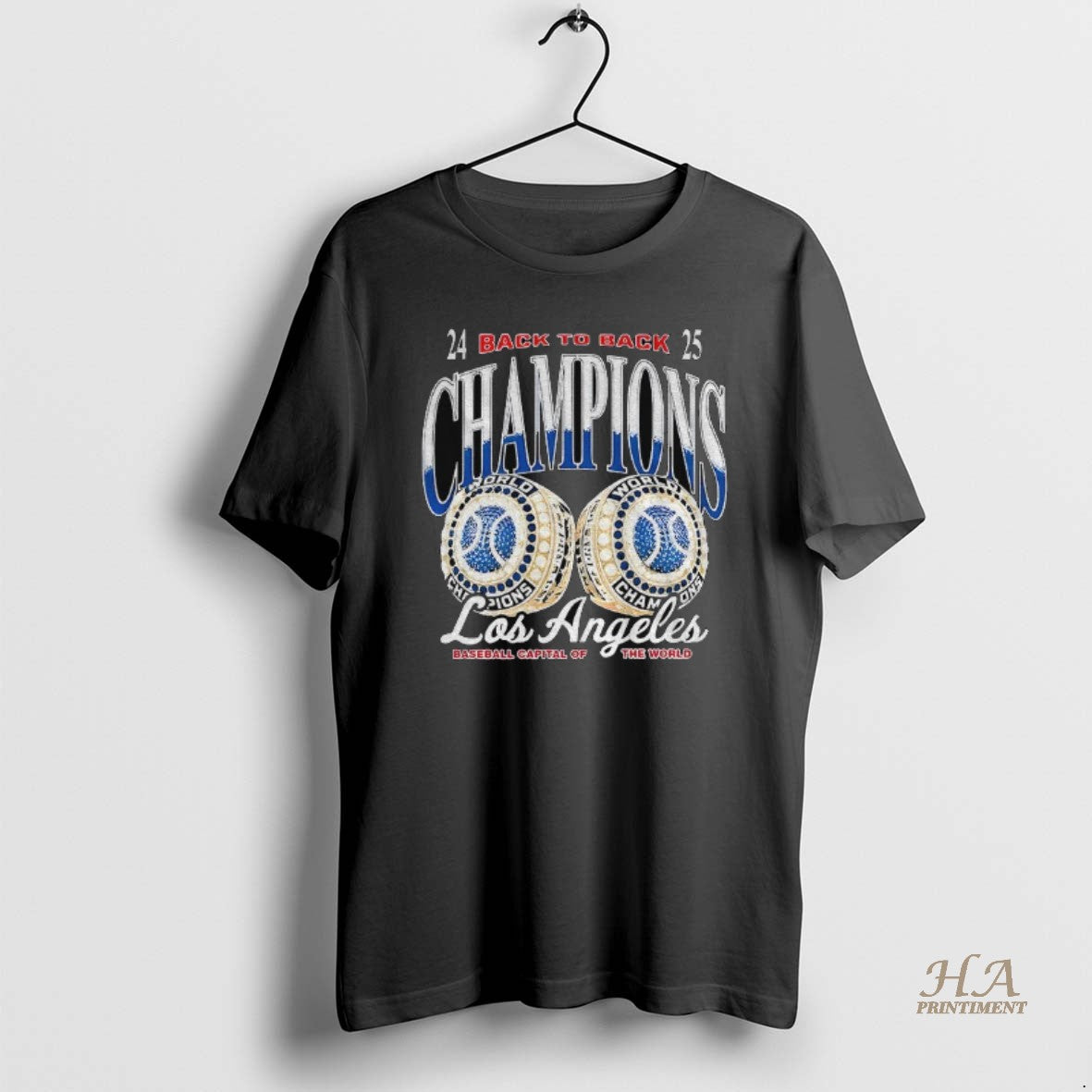 Official Los Angeles Dodgers Back To Back Champions Rings Los Angeles Baseball Capital Of The T-Shirts, Hoodie, Sweatshirt
