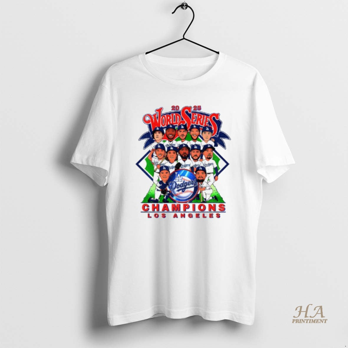 Official Los Angeles Dodgers Cartoon All Team World Series Champions 2025 T-Shirts, Hoodie, Sweatshirt | InkNestWear.com