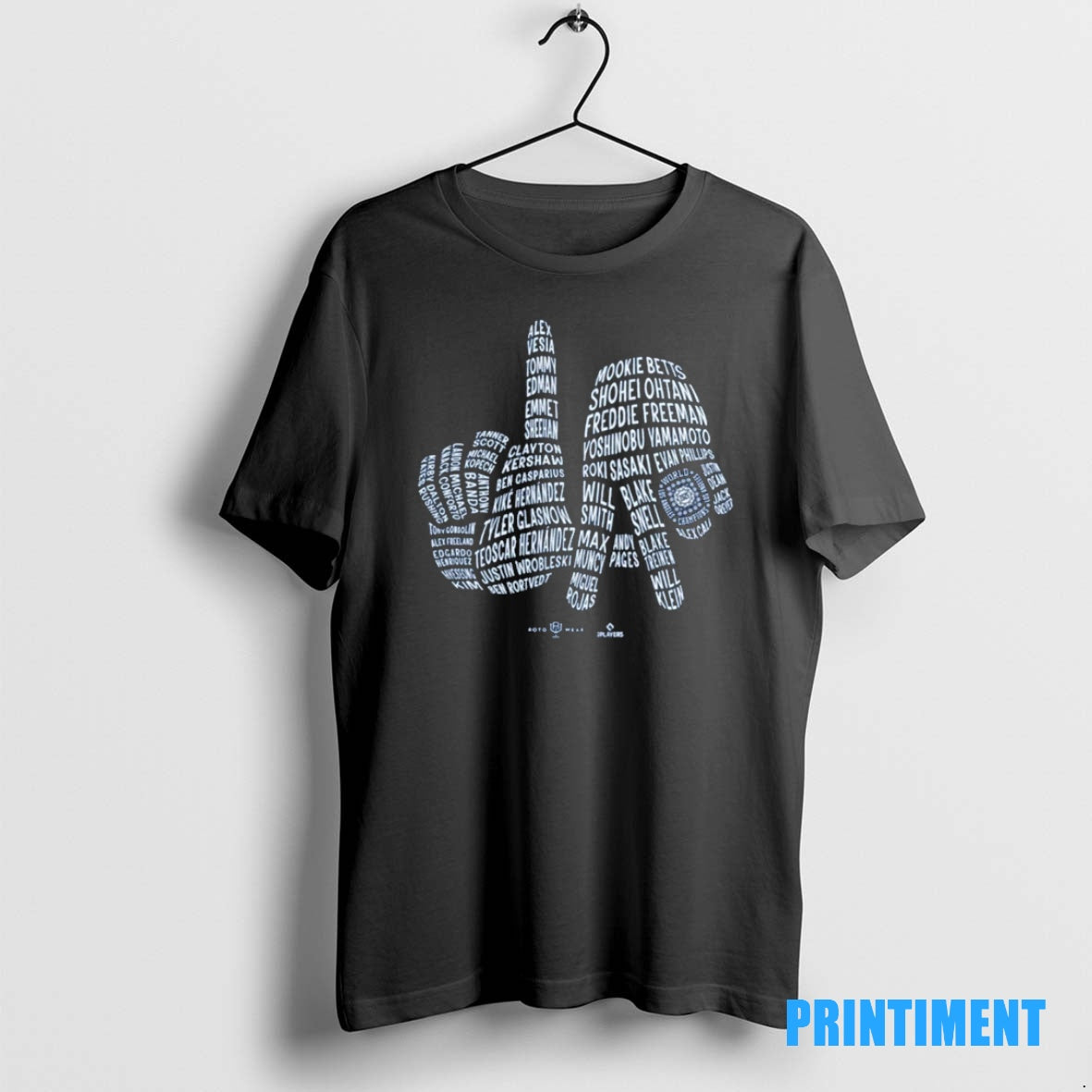 Official Los Angeles Dodgers Defeated Toronto Blue Jays 2025 Champs Names Of Baseball Players Hand T-Shirts, Hoodie,...