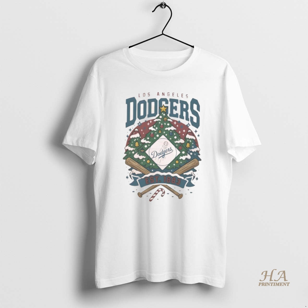 Official Los Angeles Dodgers Est 1883 Christmas T-Shirts, Hoodie, Sweatshirt | InkNestWear.com
