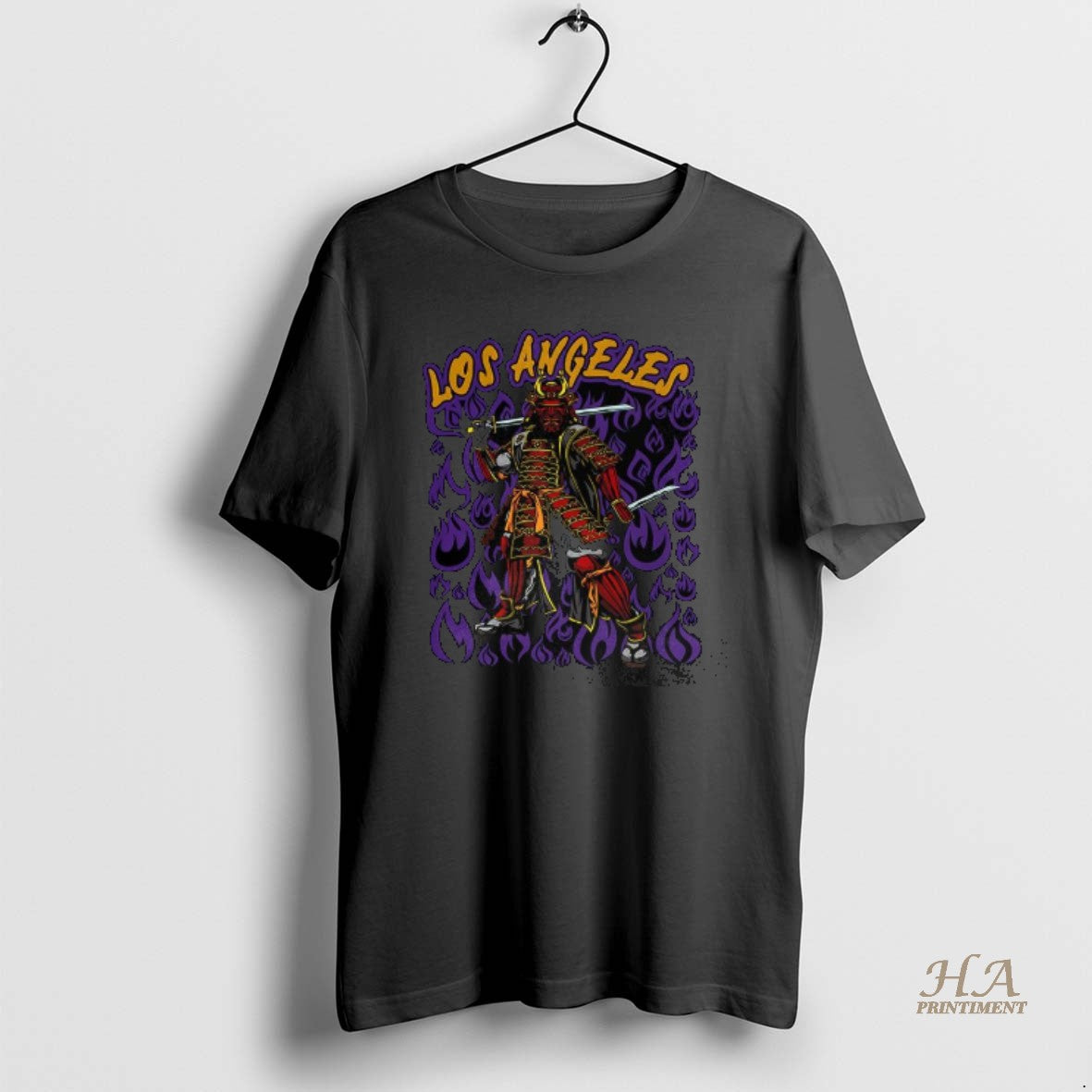 Official Los Angeles Lakers Basketball Japanese Samurai Warrior T-Shirts, Hoodie, Sweatshirt | InkNestWear.com