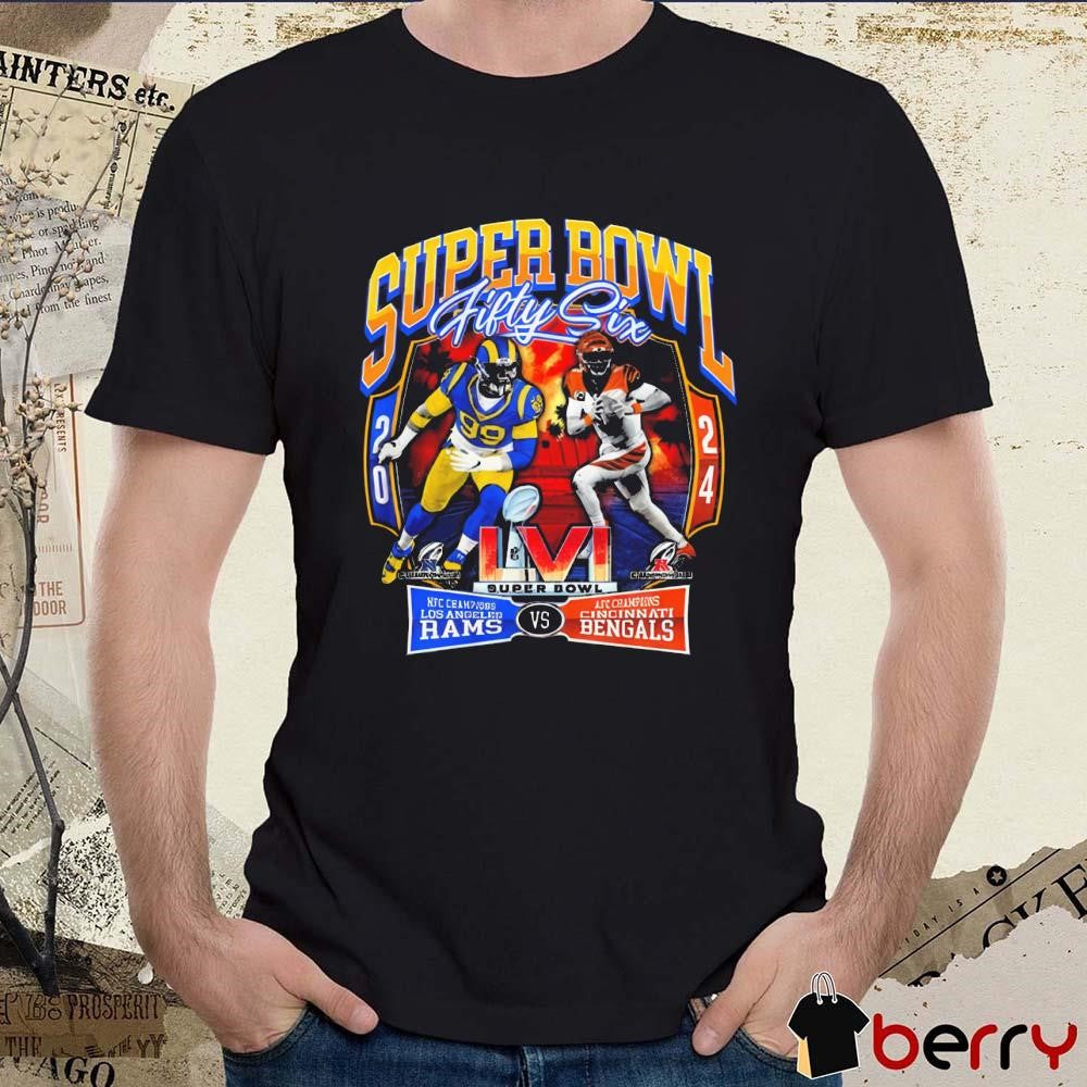 Los Angeles Rams Cincinnati Bengals Super Bowl Lvi 2024 Awesome Graphic t-shirt