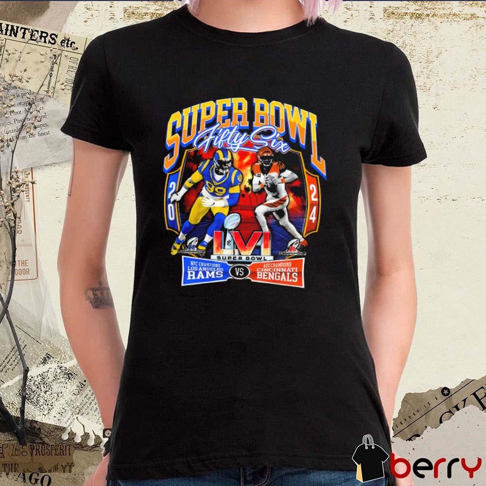 Los Angeles Rams Cincinnati Bengals Super Bowl Lvi 2024 Awesome Graphic t-shirt