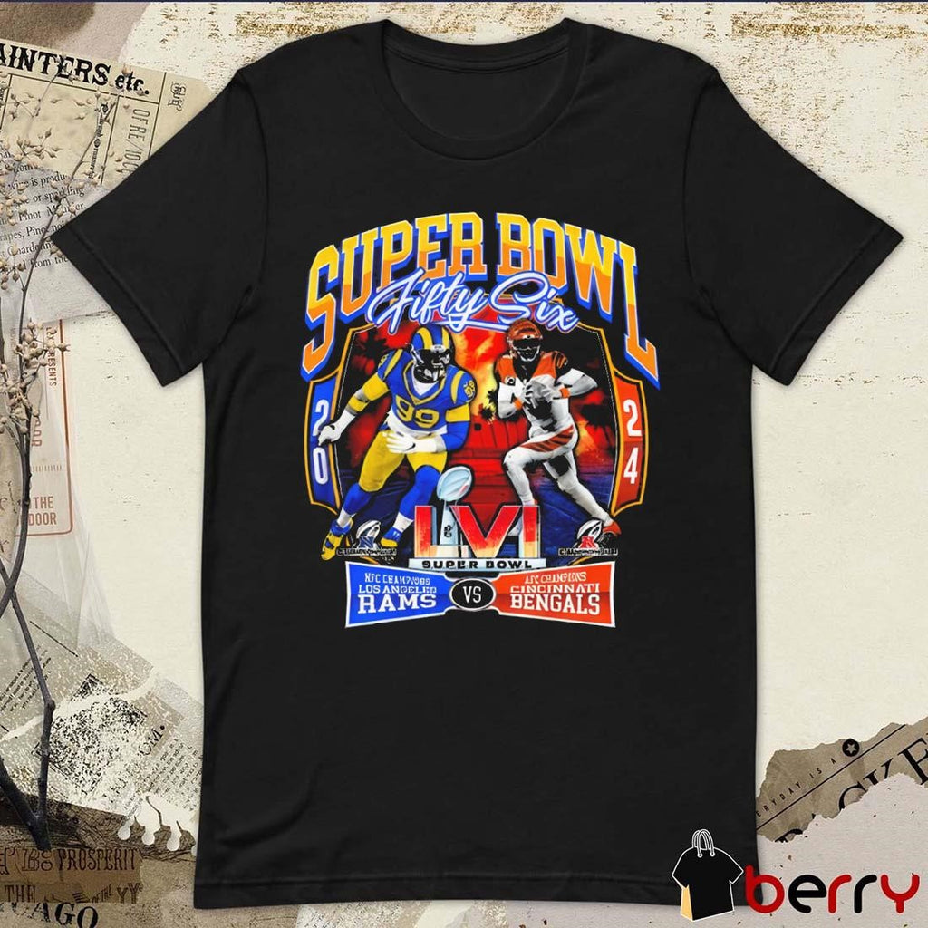 Los Angeles Rams Cincinnati Bengals Super Bowl Lvi 2024 Awesome Graphic t-shirt