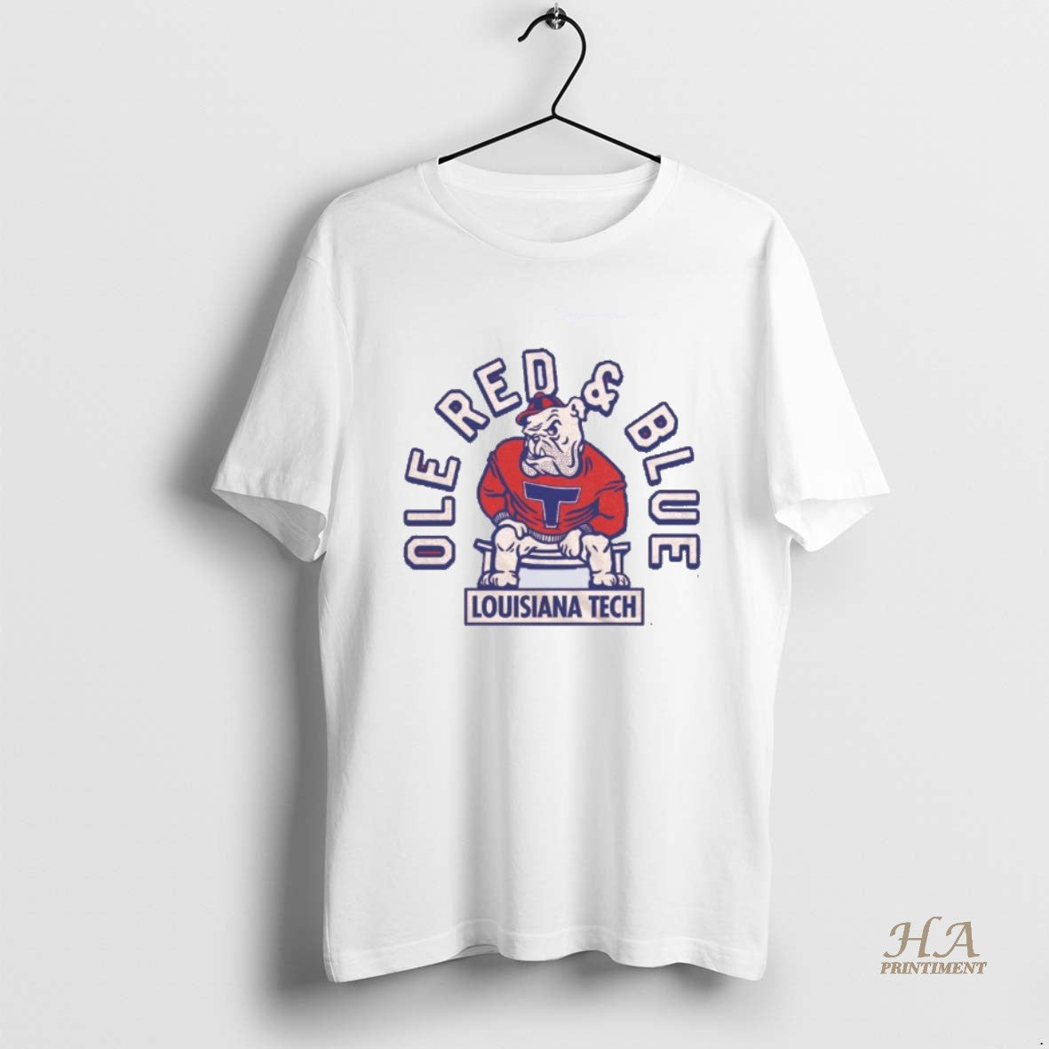 Official Louisiana Tech Ole Red And Blue Vintage T-Shirts, Hoodie, Sweatshirt | InkNestWear.com