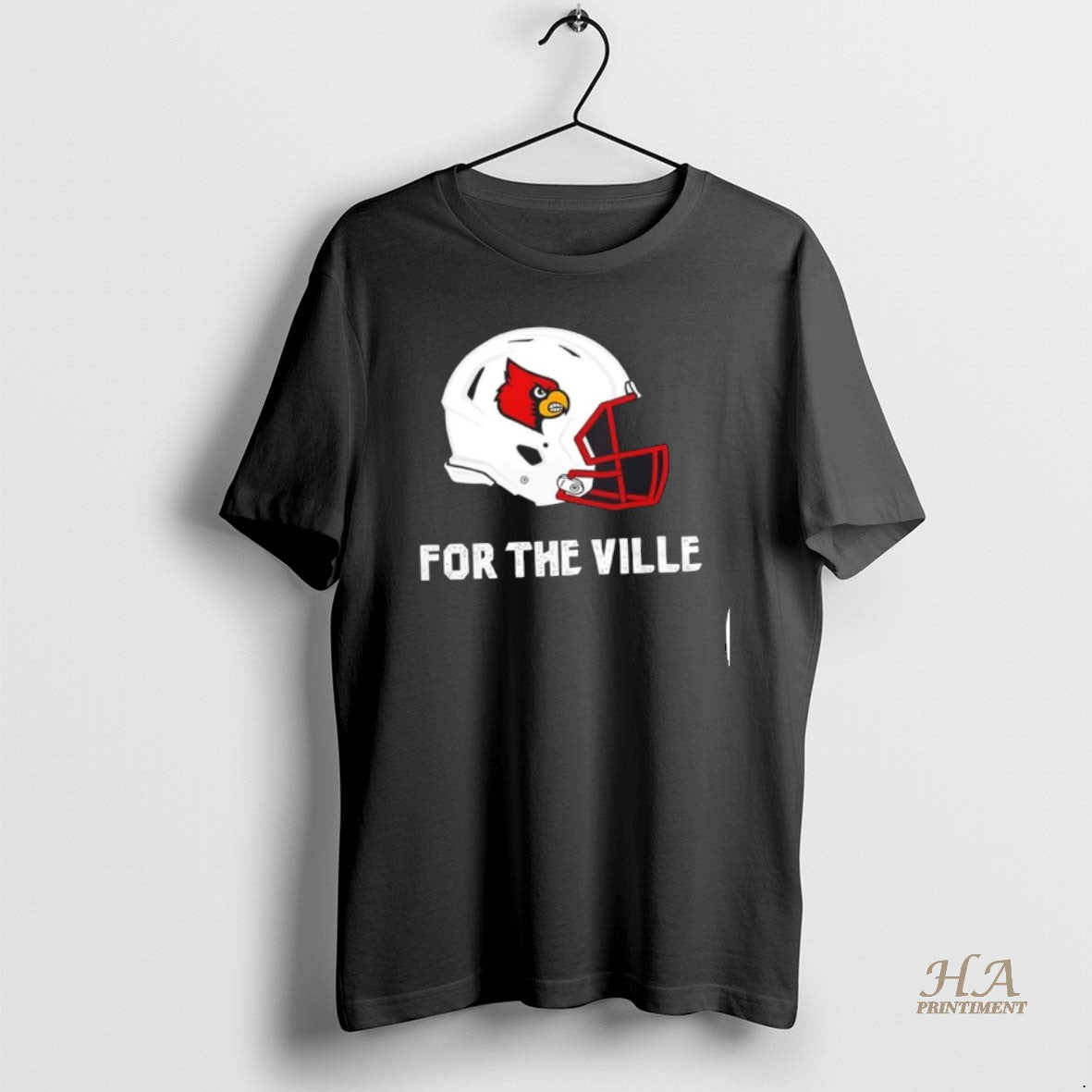 Official Louisville Cardinals For The Ville Football Helmet 2 Sided T-Shirts, Hoodie, Sweatshirt | InkNestWear.com