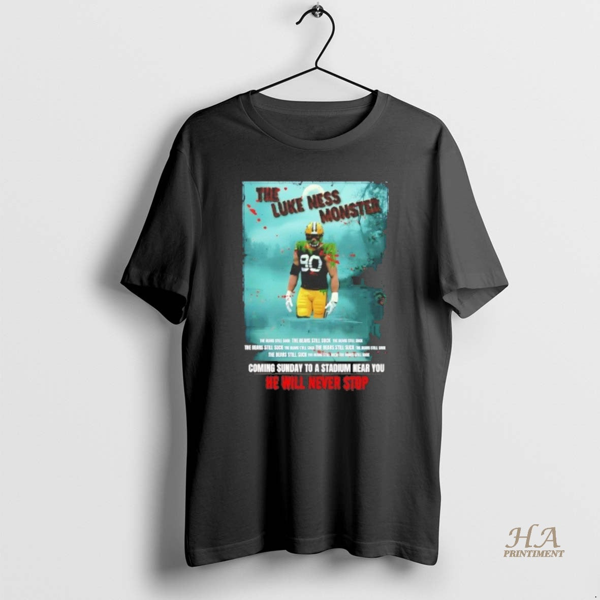Official Lukas Van Ness The Luke Ness Monster He Will Never Stop T-Shirts, Hoodie, Sweatshirt | InkNestWear.com