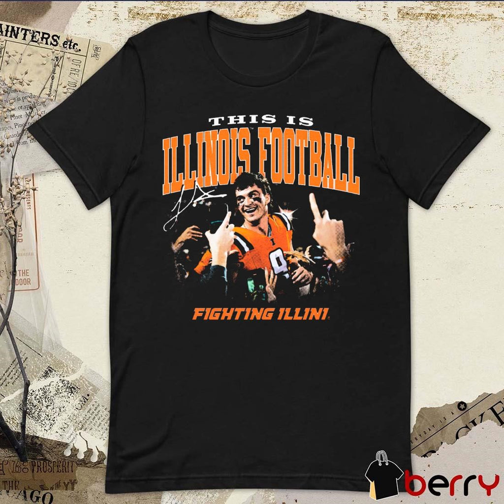 Luke Altmyer Celebration This Is Illinois Football Fighting Illini Signature Vintage t-shirt