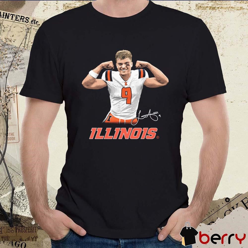Luke Altmyer Illinois Fighting Illini Flex Signature t-shirt
