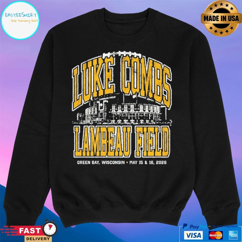 Luke Combs At Lambeau Field Duke Green Bay Wisconsin May 15 And 16 2026 T-shirt