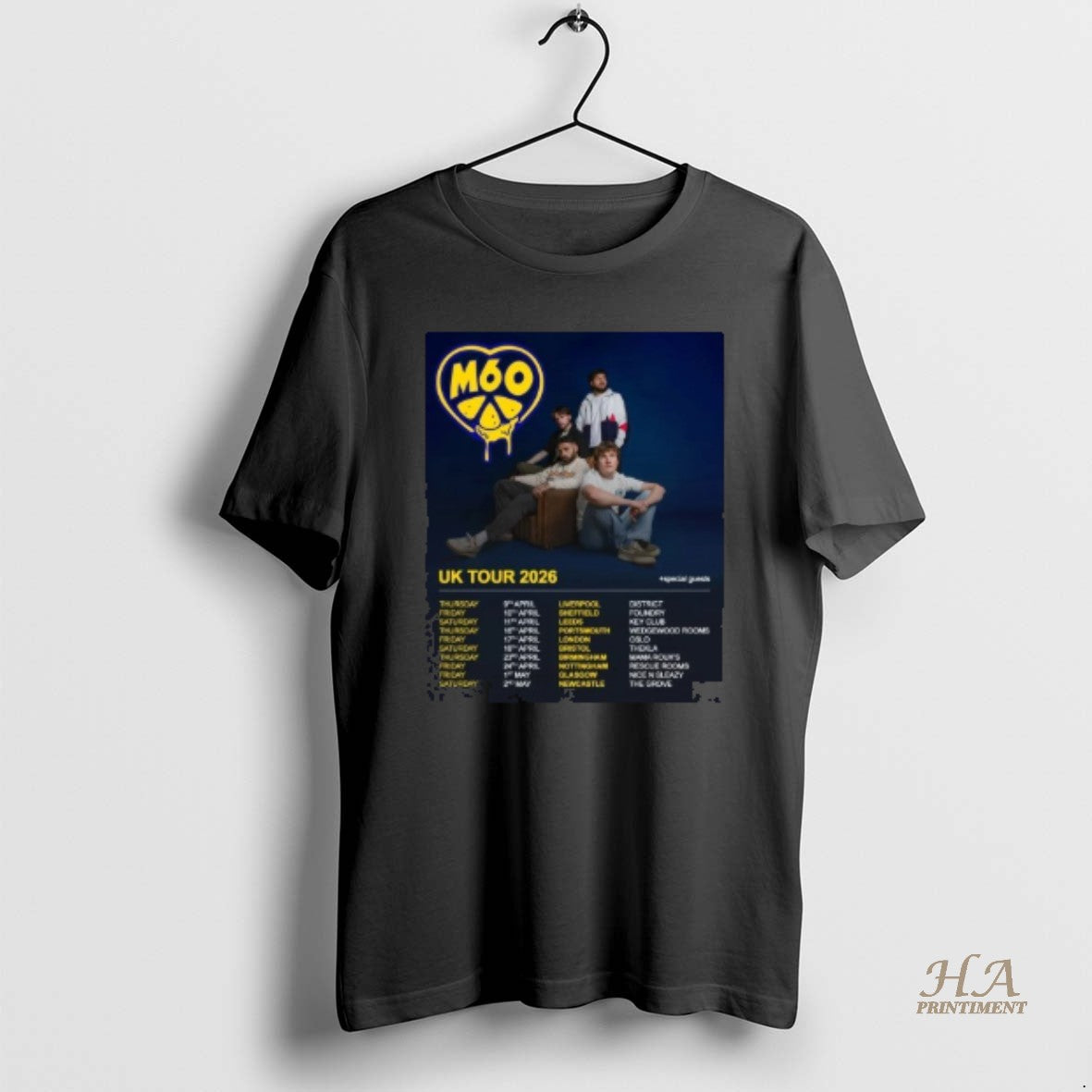 Official M60 Uk Tour 2026 Dates T-Shirts, Hoodie, Sweatshirt | InkNestWear.com