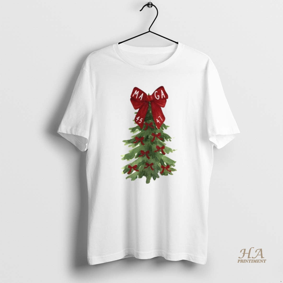 Official Maga 45 47 Trump Christmas Tree Merry Xmas T-Shirts, Hoodie, Sweatshirt | InkNestWear.com