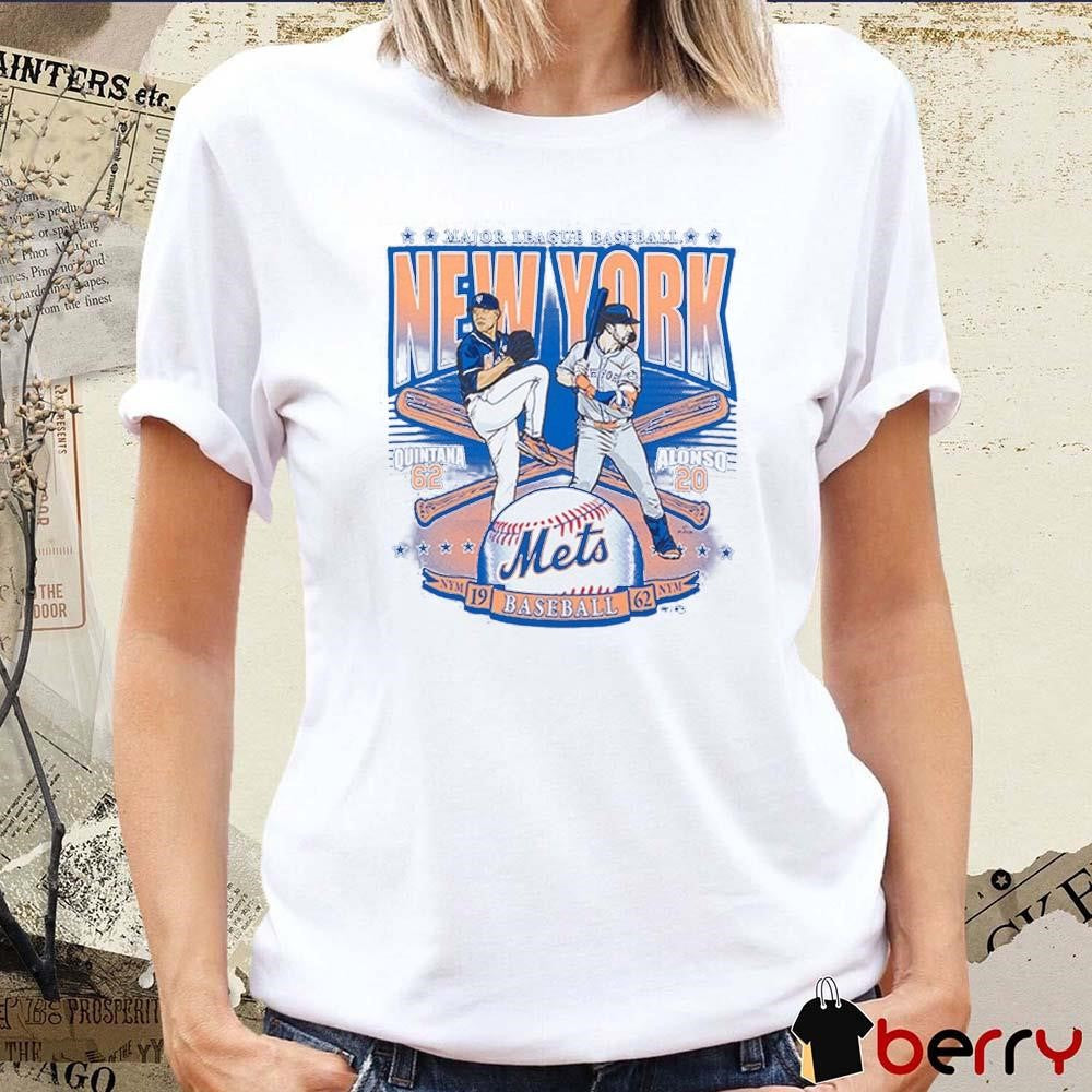 MLB New York Mets Jose Quintana 62 and Pete Alonso 20 1962 t-shirt