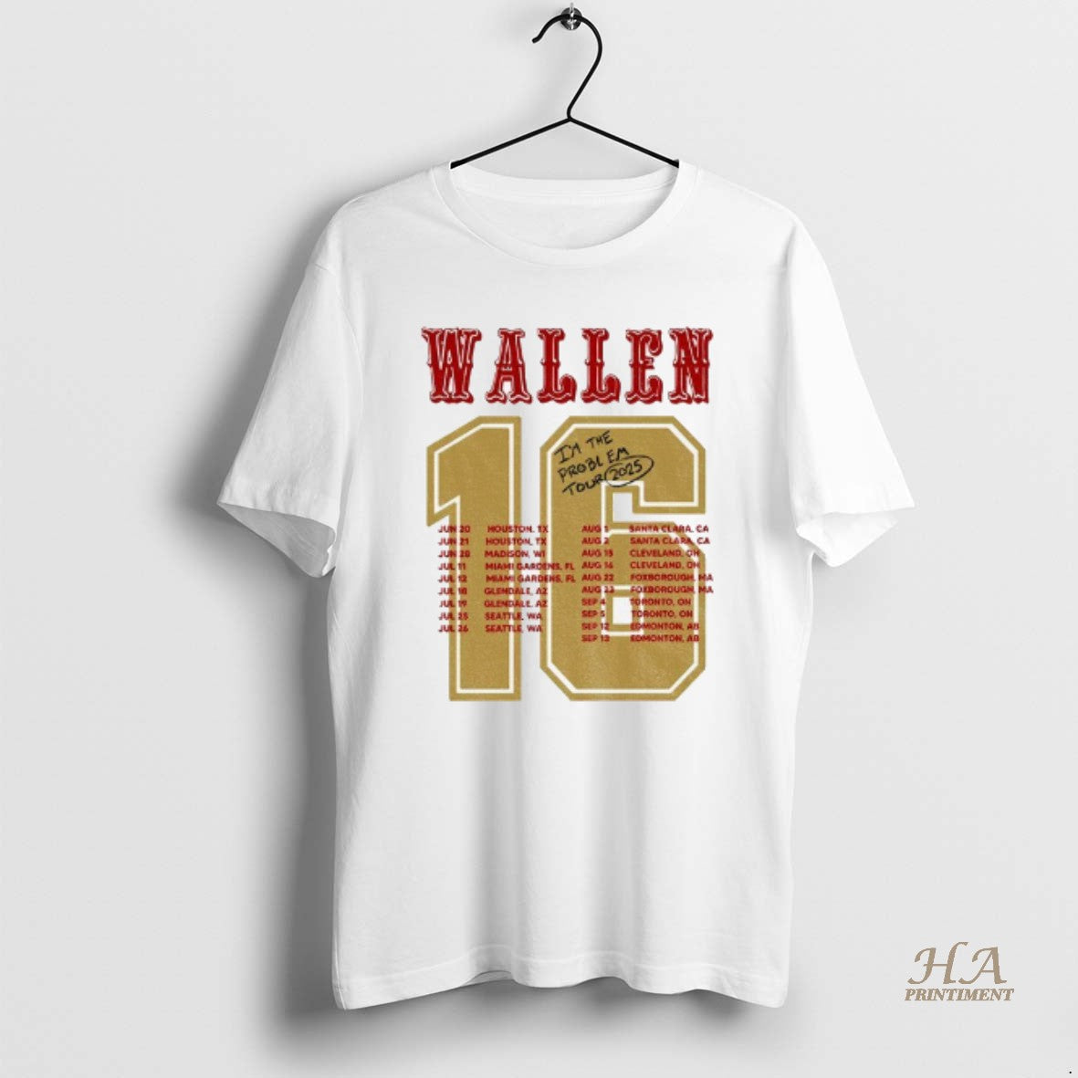 Official Mw Morgan Wallen 49ers Im The Problem Schedule T-Shirts, Hoodie, Sweatshirt | InkNestWear.com