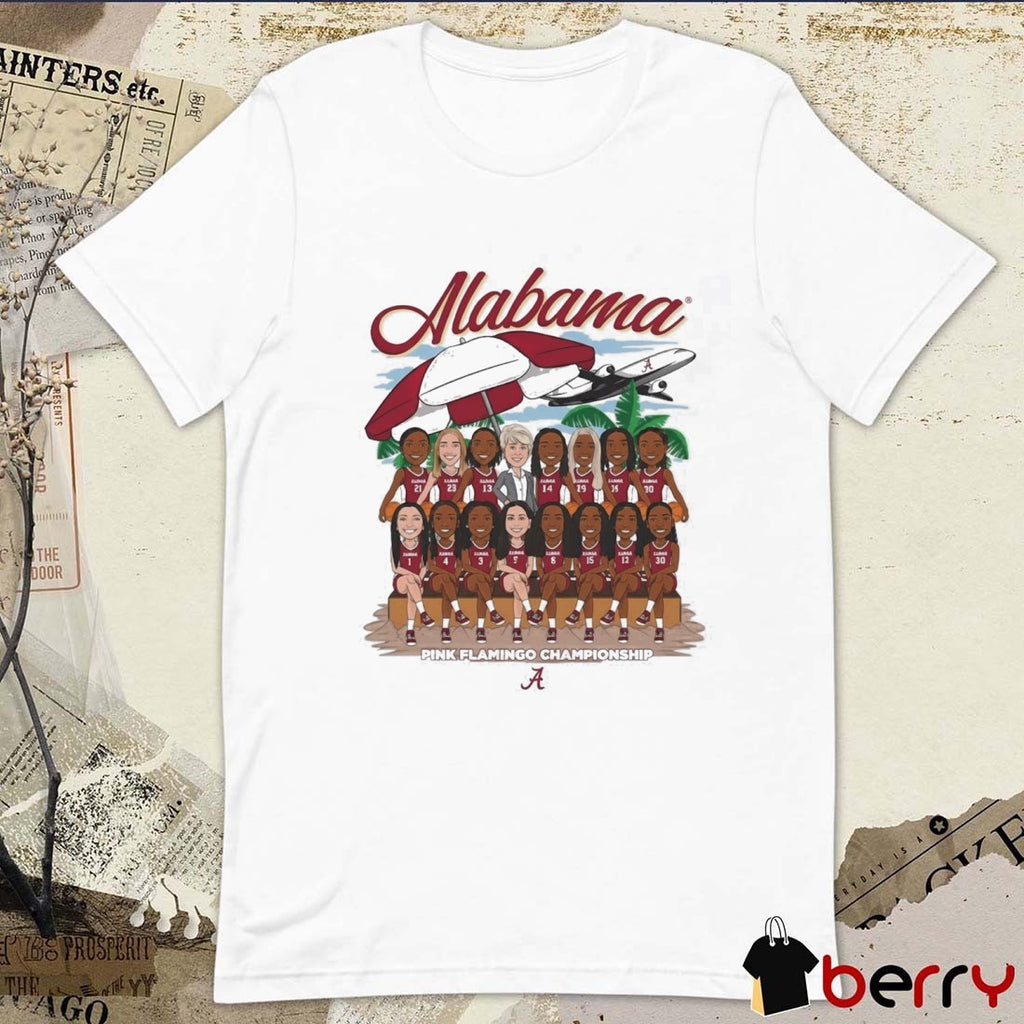 Mabama Alabama Crimson Tide Women’s Basketball Pink Flamingo Championship t-shirt