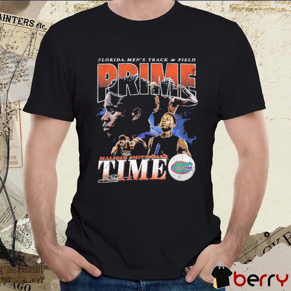 Malique Smith Band Time 90s Streetwear Florida Gators Men’s Track & Field Prime Signature t-shirt