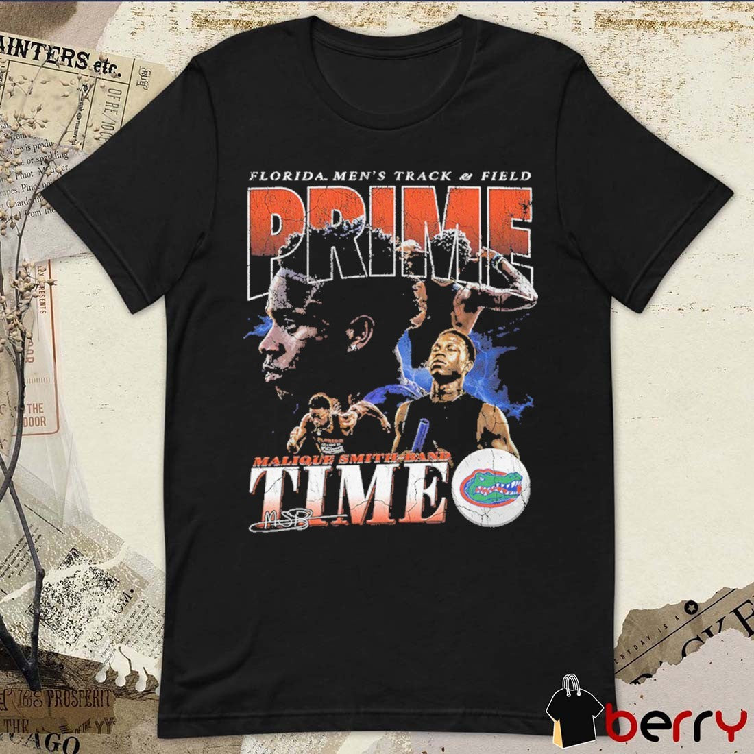 Malique Smith Band Time 90s Streetwear Florida Gators Men’s Track & Field Prime Signature t-shirt