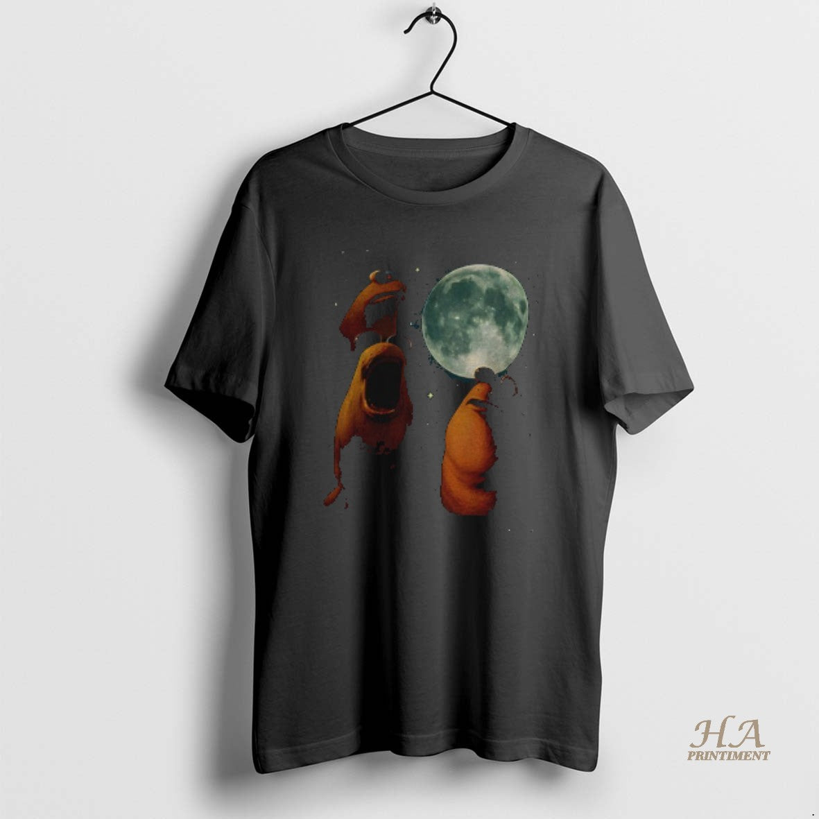 Official Marcus The Worm Under Moonlight Retro Graphic T-Shirts, Hoodie, Sweatshirt | InkNestWear.com