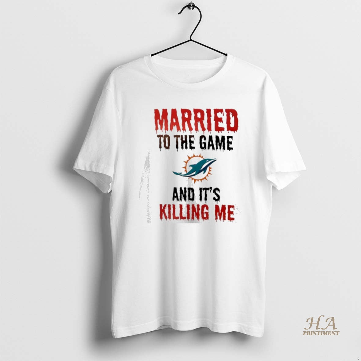Official Married To The Game And Its Killing Me Miami Dolphins T-Shirts, Hoodie, Sweatshirt | InkNestWear.com