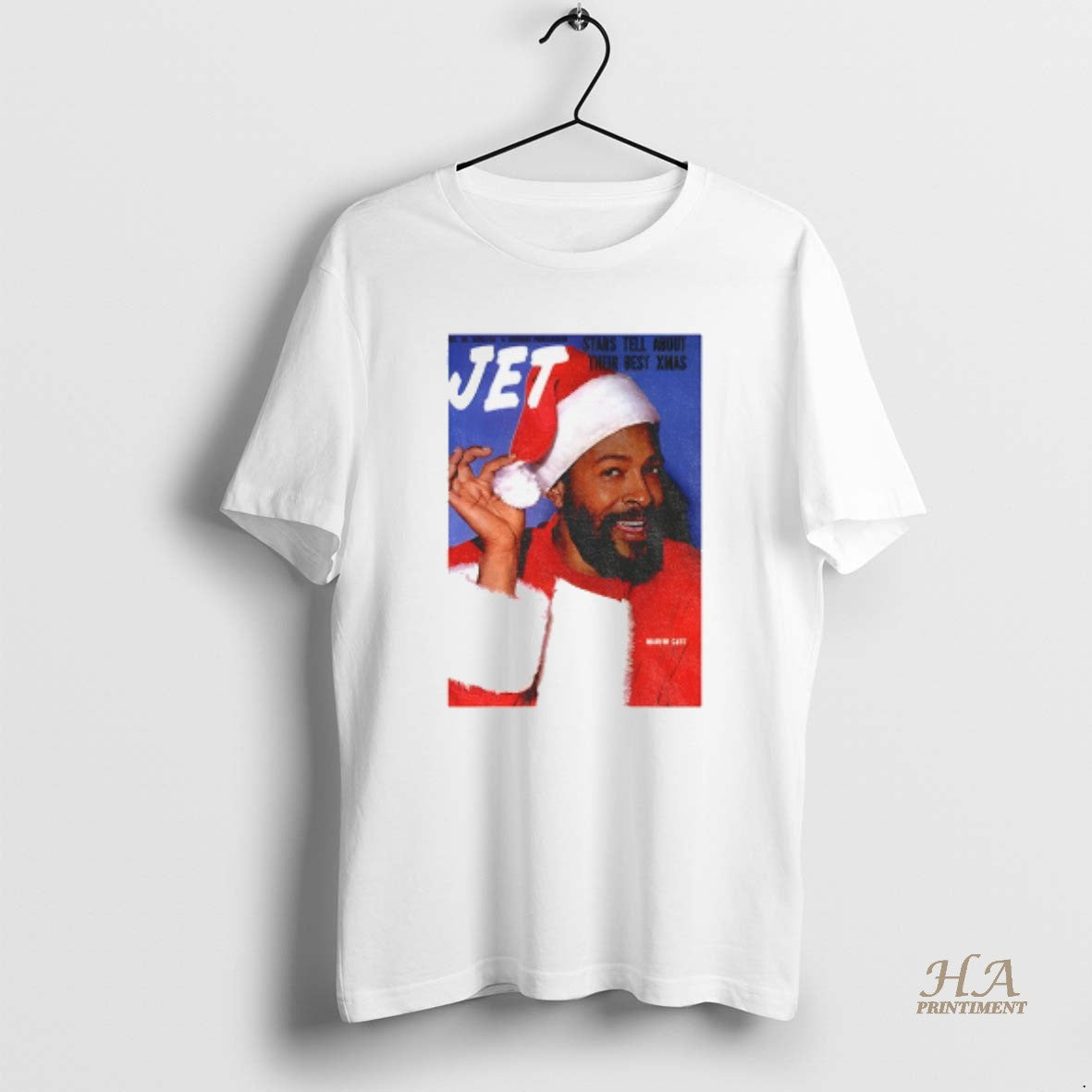 Official Marvin Gaye Black Santa Christmas Jet Magazine Cover T-Shirts, Hoodie, Sweatshirt | InkNestWear.com