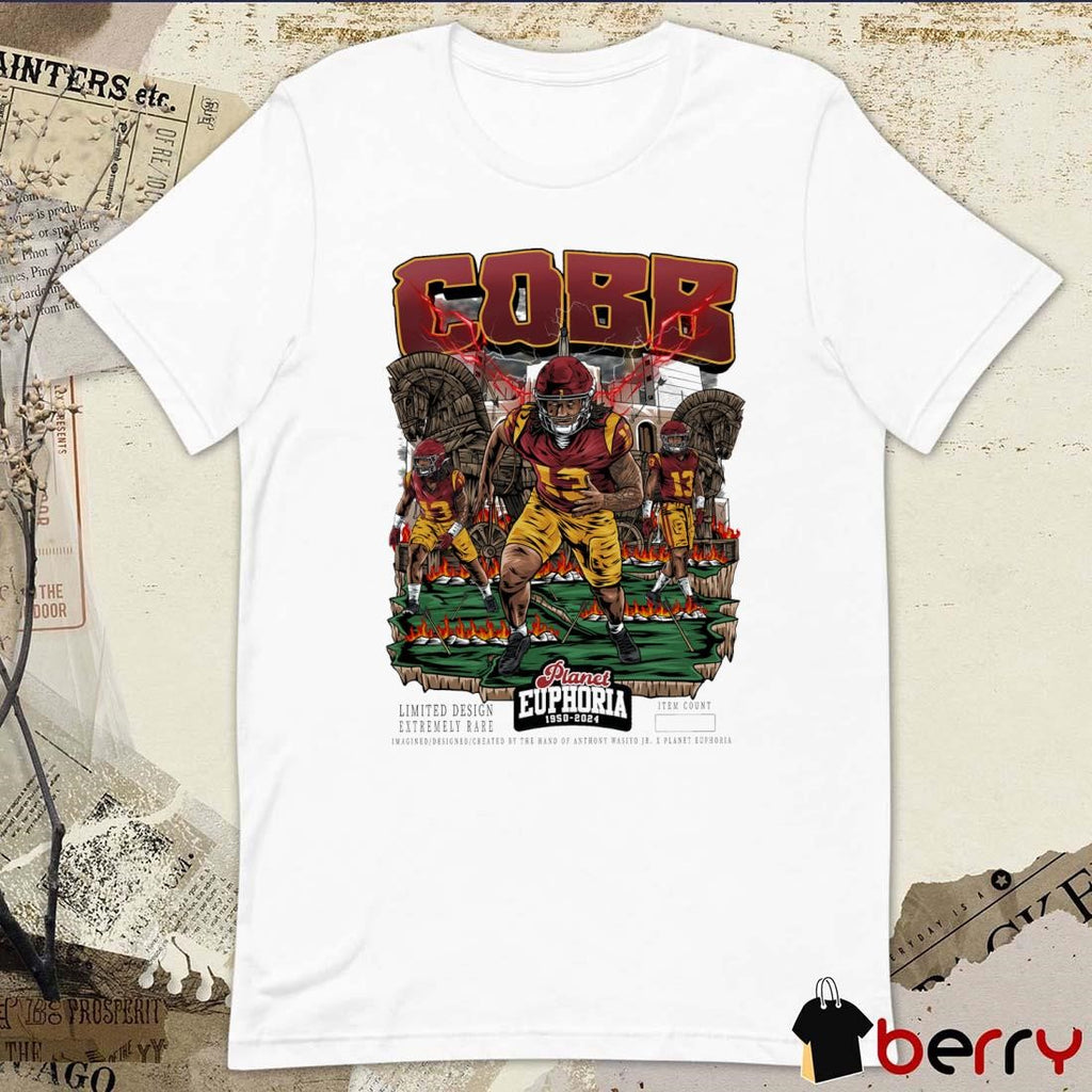 Mason Cobb USC Trojans Planet Euphoria Artwork t-shirt