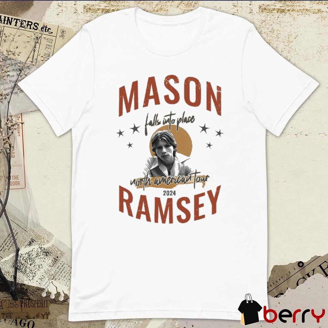Mason Ramsey Falls Into Place North American Tour 2024 Photo t-shirt