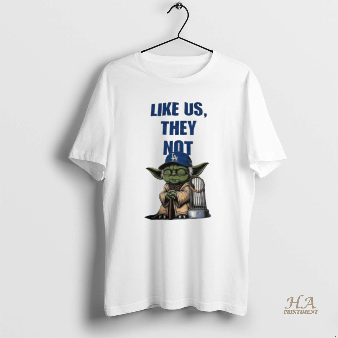 Official Master Yoda Los Angeles Dodgers Like Us They Not T-Shirts, Hoodie, Sweatshirt | InkNestWear.com