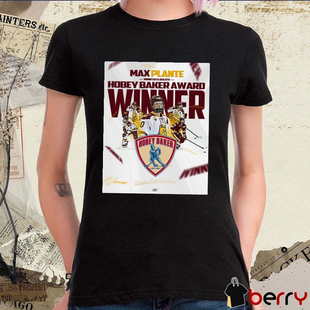 Max Plante Minnesota Duluth Hobey Baker Award Winner Poster t-shirt