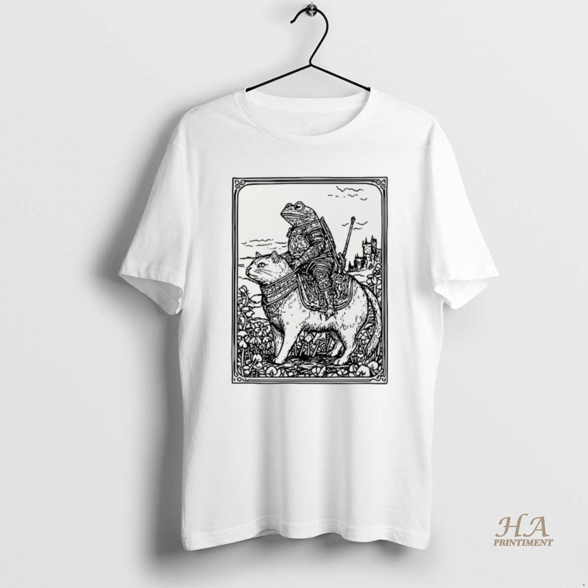 Official Medieval Frog Knight On Cat T-Shirts, Hoodie, Sweatshirt | InkNestWear.com