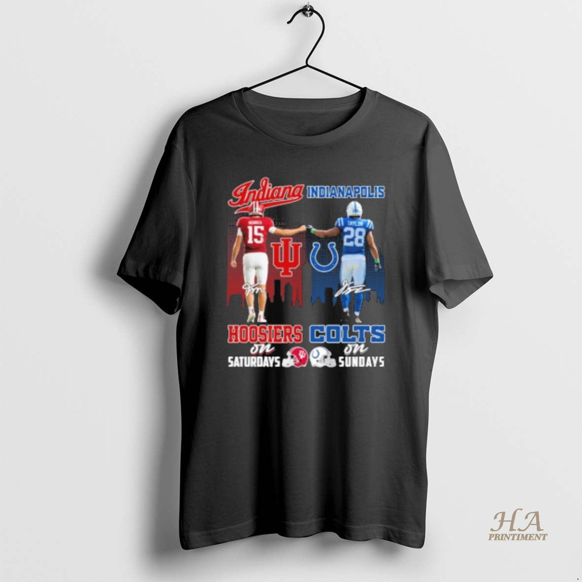 Official Mendoza Hoosiers On Saturdays And Taylor Colts On Sundays T-Shirts, Hoodie, Sweatshirt | InkNestWear.com