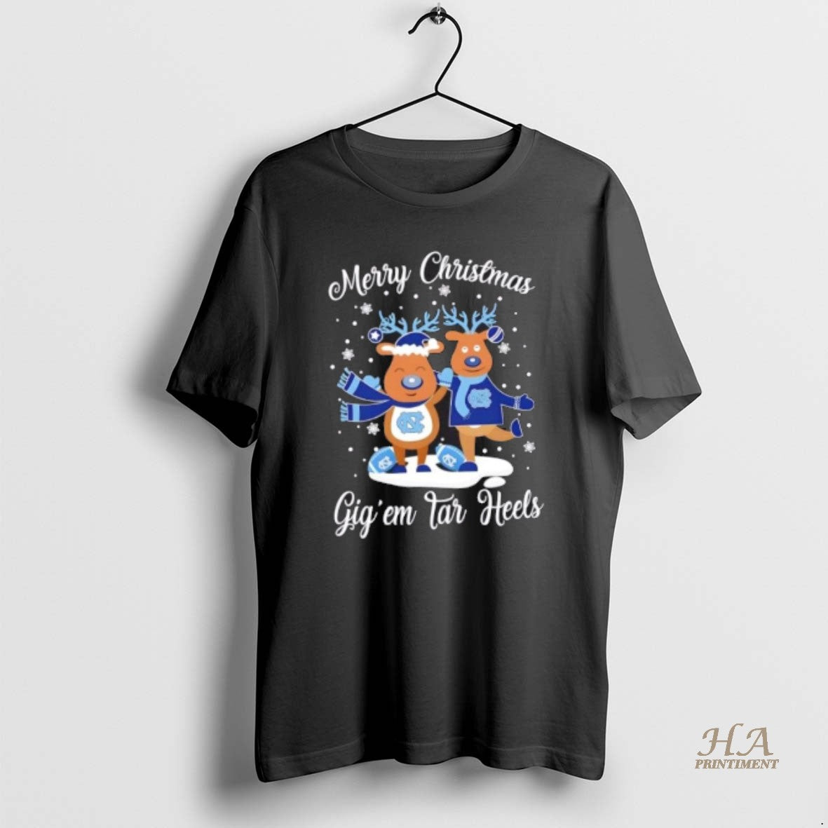 Official Merry Christmas Gig Em North Carolina Tar Heels Football T-Shirts, Hoodie, Sweatshirt | InkNestWear.com