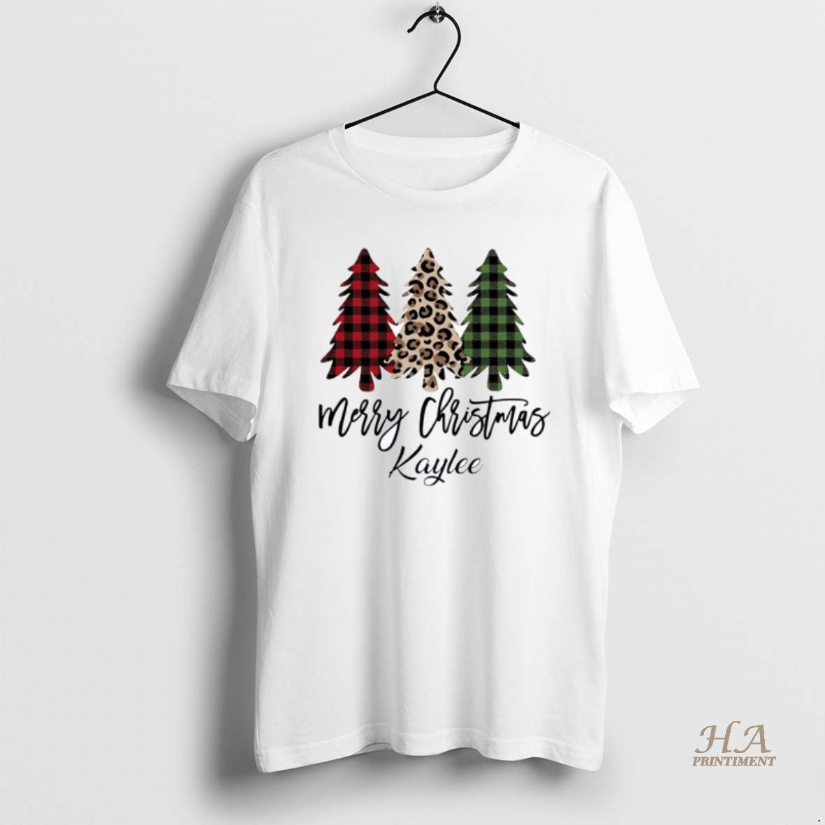 Official Merry Christmas Leopard Buffalo Plaid Print Personalized Ornaments White T-Shirts, Hoodie, Sweatshirt