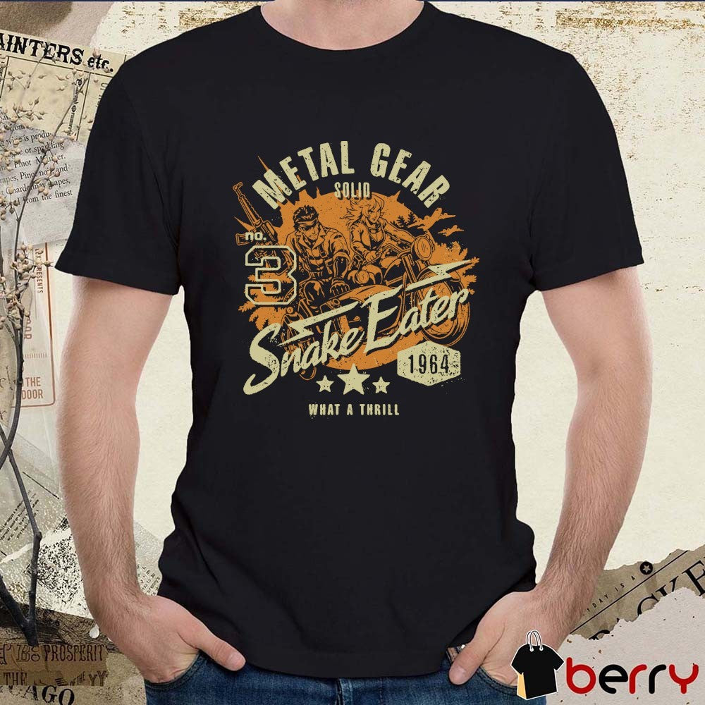 Metal Gear Solid What A Thrill MGS3 Snake Eater Konami Gaming t-shirt
