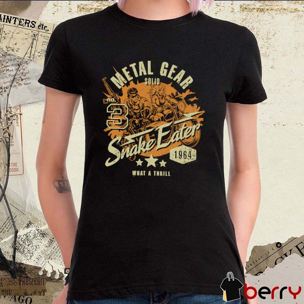Metal Gear Solid What A Thrill MGS3 Snake Eater Konami Gaming t-shirt