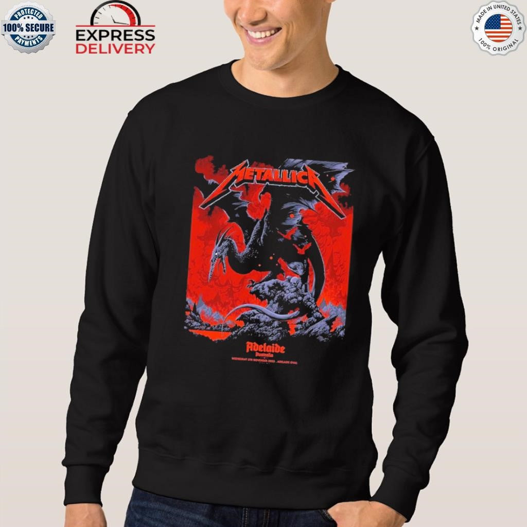 Metallica M72 Adelaide Australia By Ken Taylor At Adelaide Oval On November 5 2025 Pterosaur Shirt