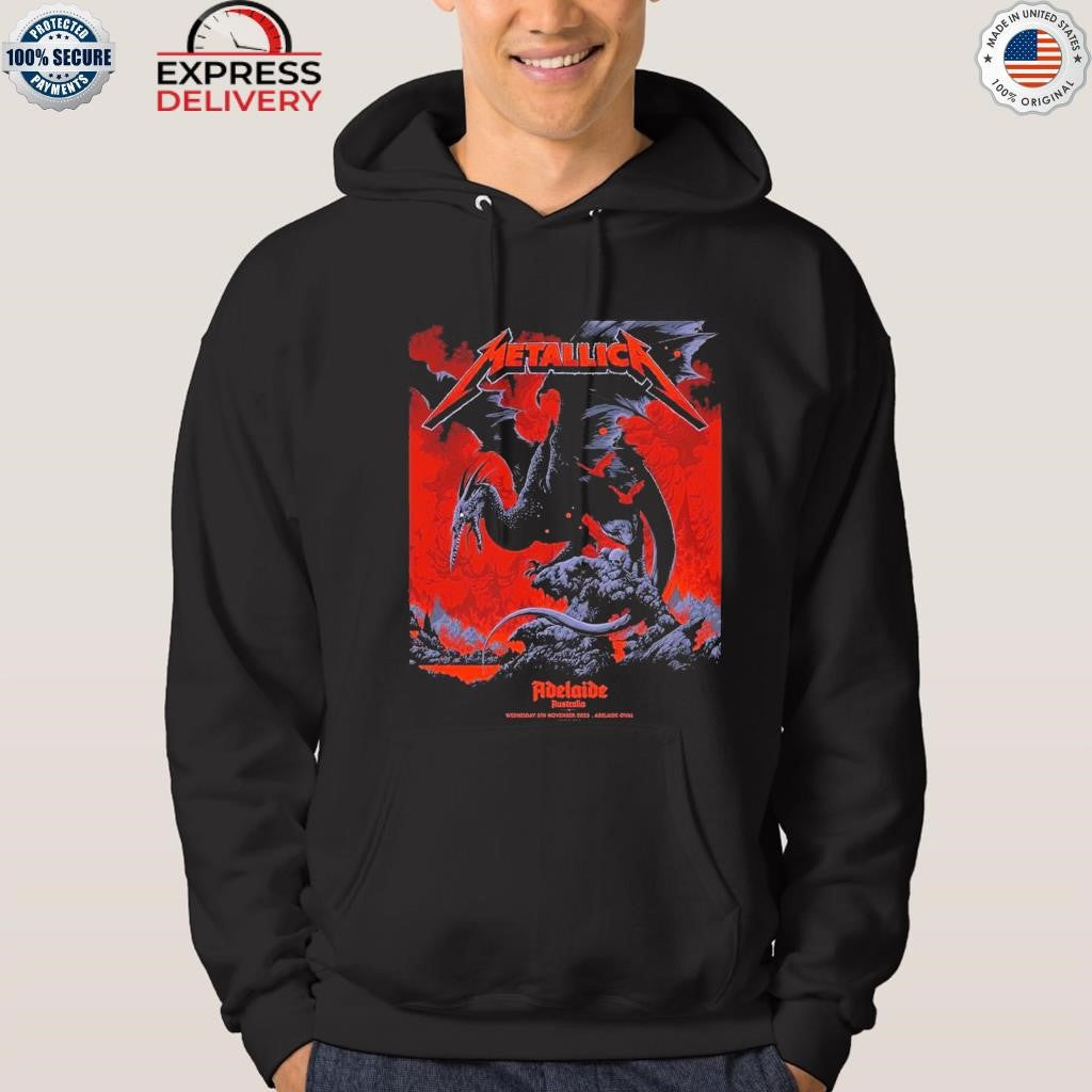 Metallica M72 Adelaide Australia By Ken Taylor At Adelaide Oval On November 5 2025 Pterosaur Shirt